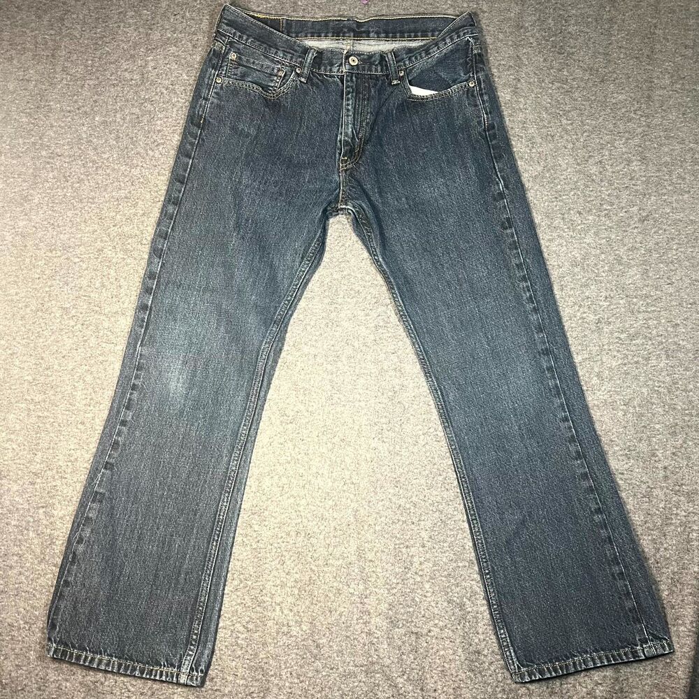 Levis 527 Jeans Mens 36x32 (Mes : 33x30) Blue Bootcut American Denim Workwear